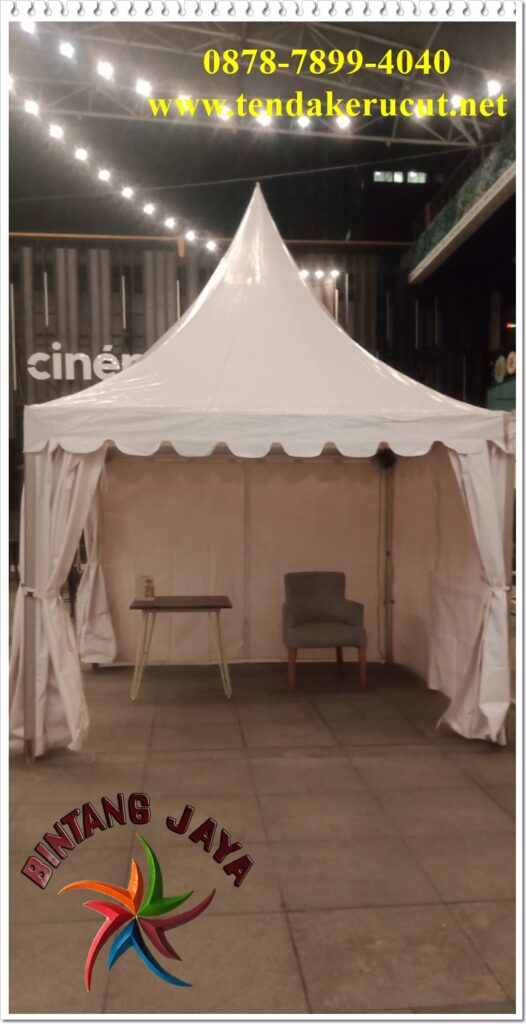 sewa murah tenda kerucut untuk bazar bulan suci bekasi
