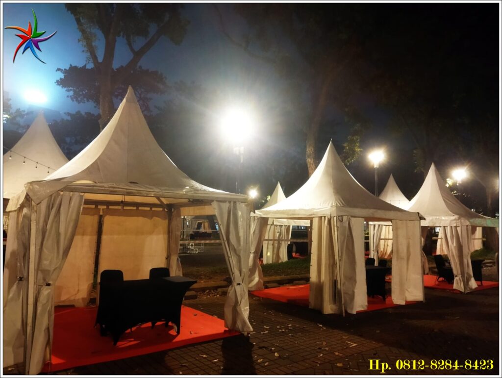 Sewa Tenda Kerucut Event Outdoor Pemasangan Rapih Di Senayan