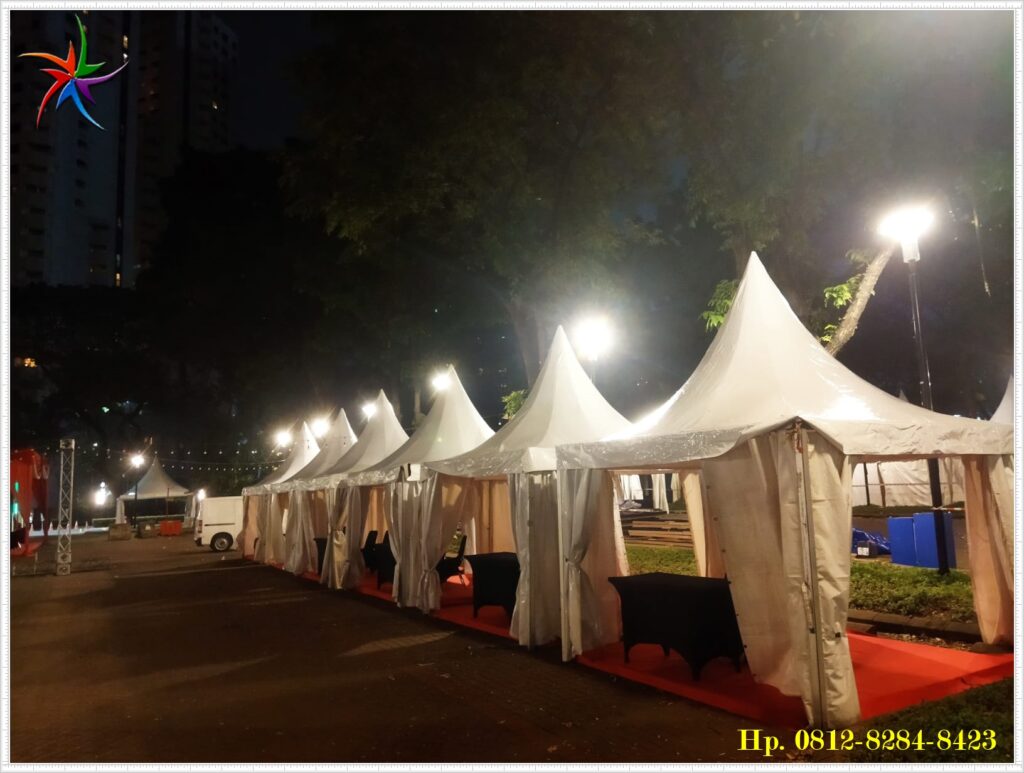 Sewa Tenda Kerucut Event Outdoor Pemasangan Rapih Di Senayan