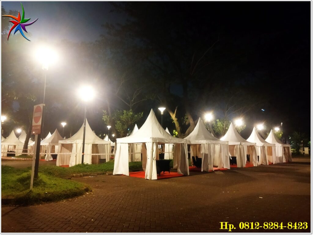 Sewa Tenda Kerucut Event Outdoor Pemasangan Rapih Di Senayan