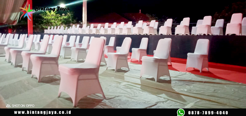 Sewa Kursi Futura Original Stretch Putih Jakarta Timur