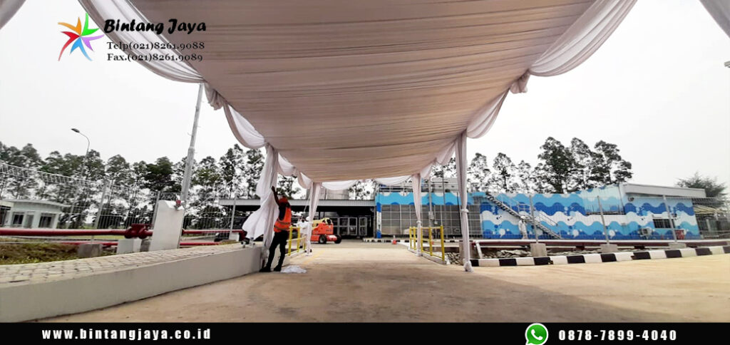 Sewa Tenda Serut Acara Perusahaan Cikarang Bekasi berkualitas