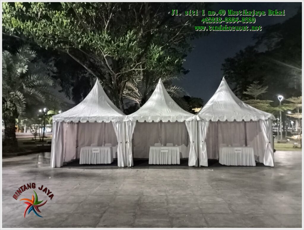 Sewa Tenda Kerucut Pameran Bazar Murah Daerah Jakarta