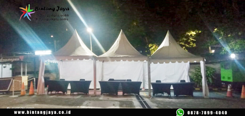 Persewaan tenda kerucut Original murah Citeureup Bogor