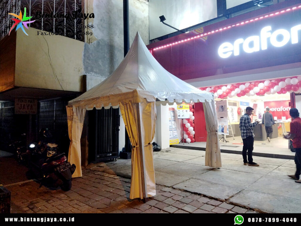 Rental Tenda Kerucut bazar praktis dan murah