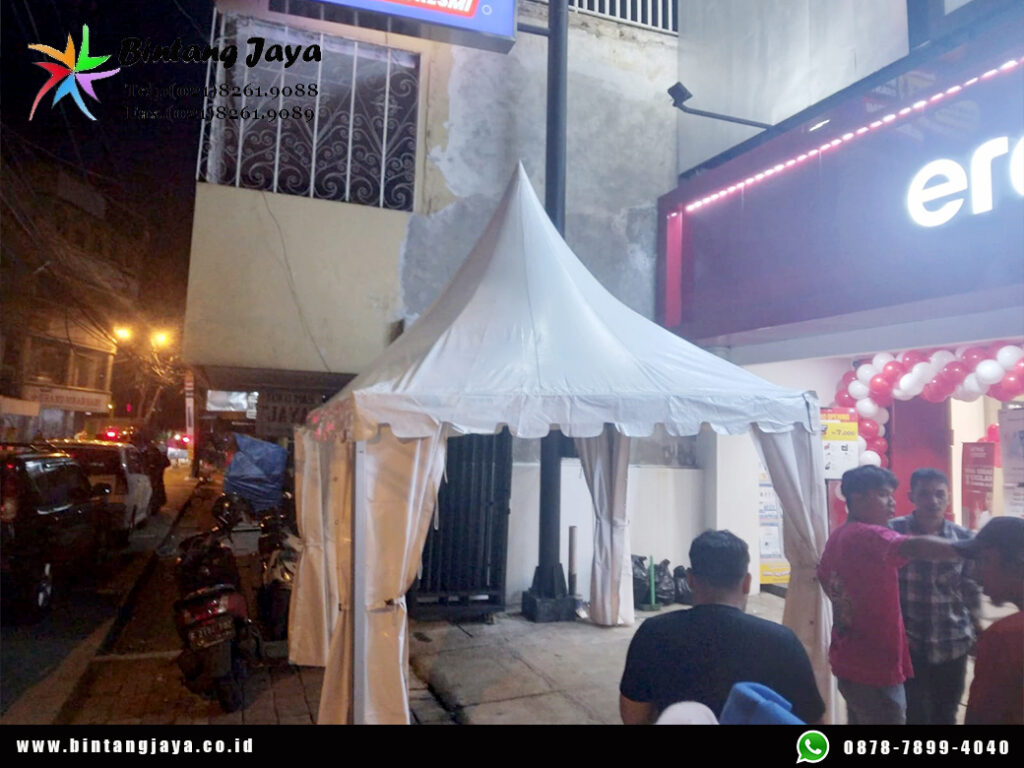 Rental Tenda Kerucut bazar praktis dan murah