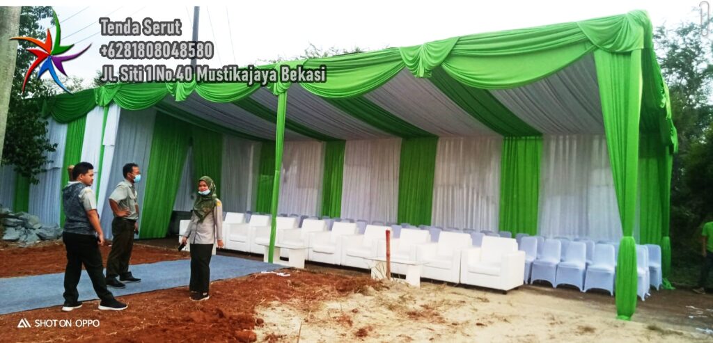 Sewa Tenda Konvensional Dekorasi Serut Mewah Jakarta Selatan