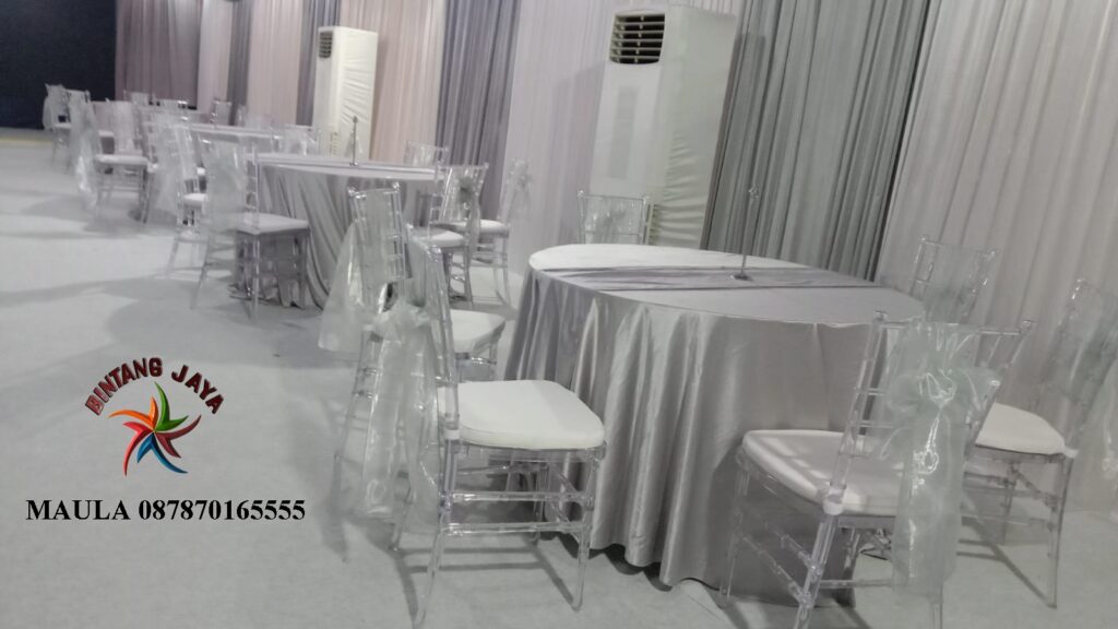 SEWA KURSI ACRYLIC TIFFANY EVENT RAMADHAN RAWAMANGUN SIAP SETTING