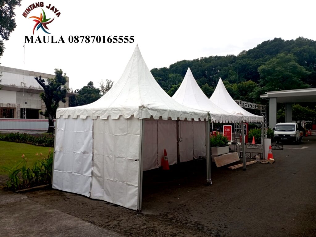 SEWA TENDA KERUCUT BERSIH ADEM JATISAMPURNA BEKASI