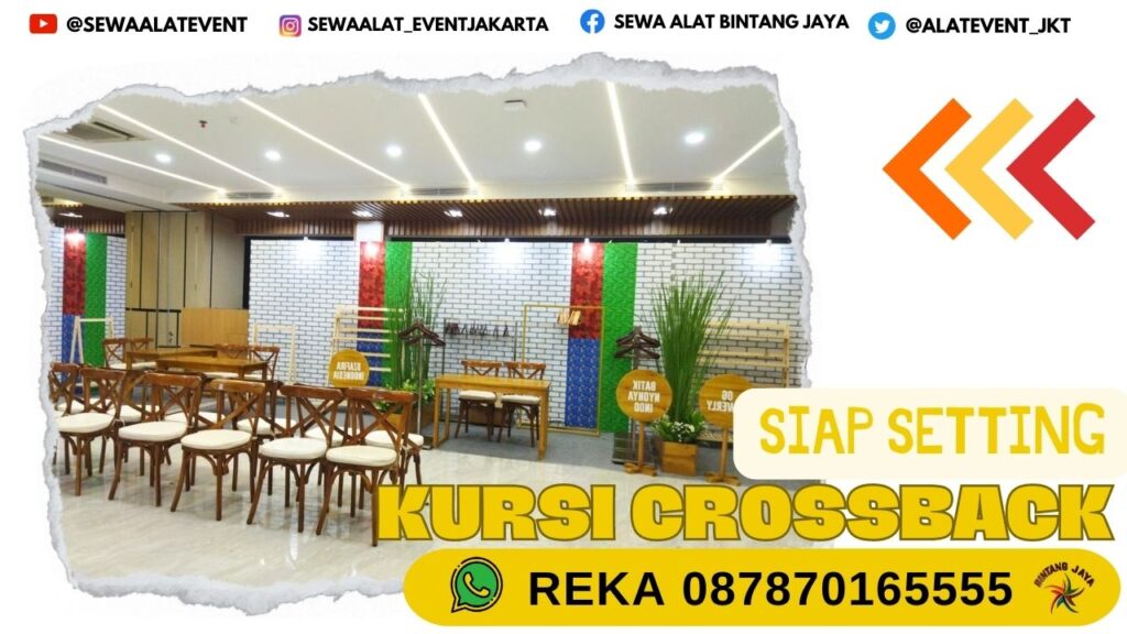SEWA KURSI CROSSBACK DESAIN FUTURISTIK JATINEGARA JAKTIM