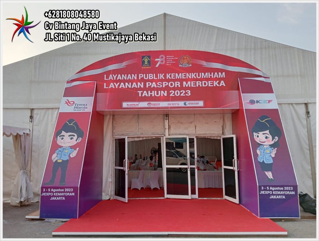 Sewa Tenda Hanggar Tanah Baru Beji Depok Murah Meriah
