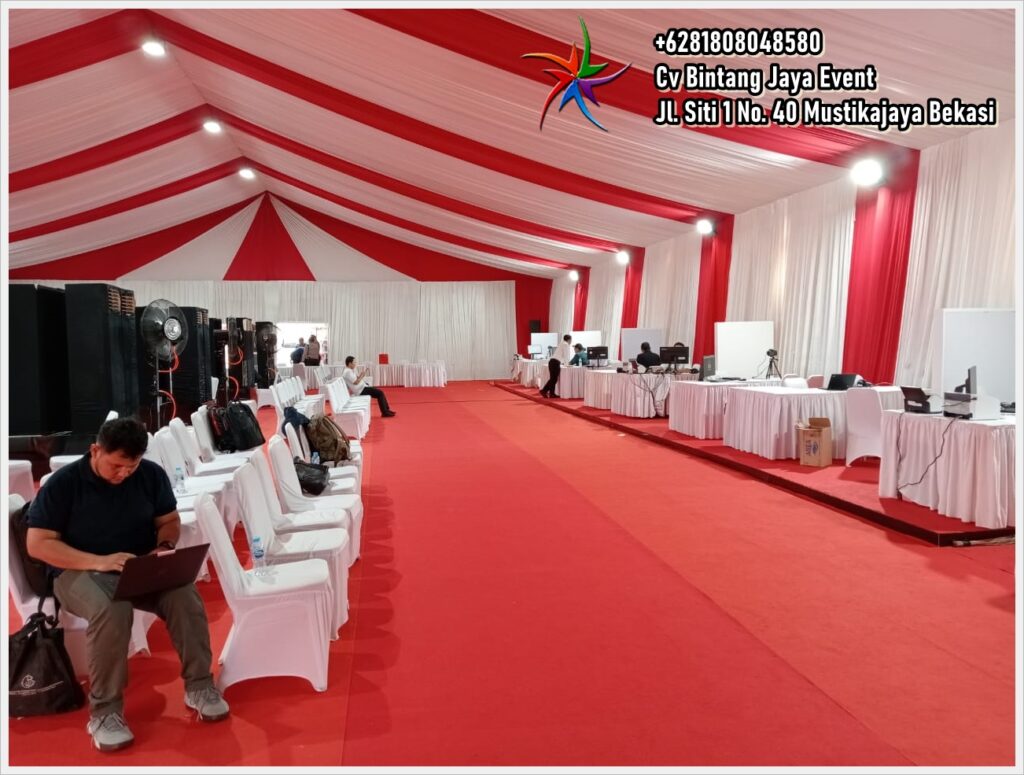 Sewa Tenda Hanggar Tanah Baru Beji Depok Murah Meriah