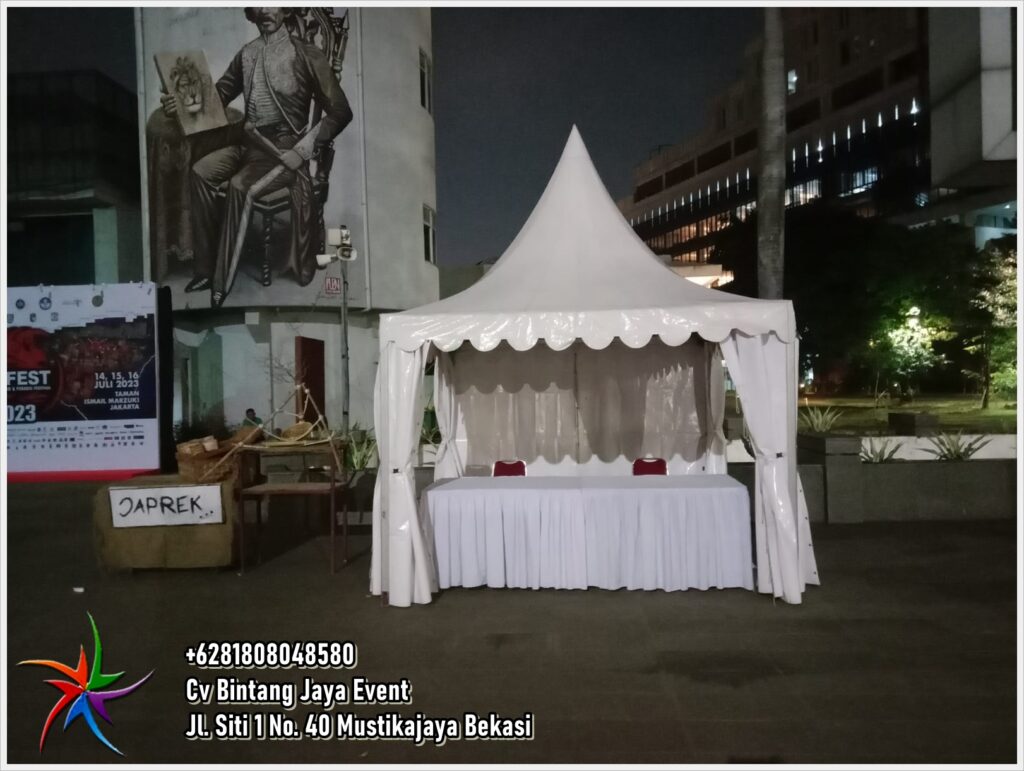 Sewa Tenda Kerucut Duren seribu Bojongsari Depok Jawa Barat