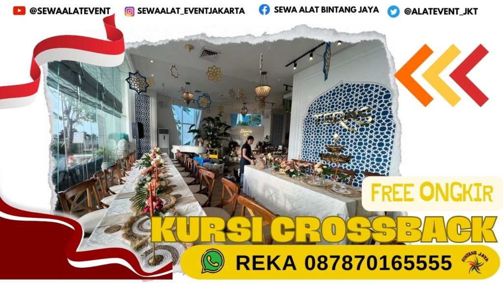 SEWA KURSI CROSSBACK KEBAYORAN BARU PROMO FREE ONGKIR