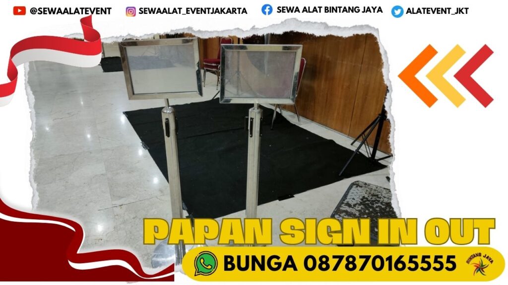 SEWA SIGN IN DAN SIGN OUT JAKARTA UTARA SIAP KIRIM