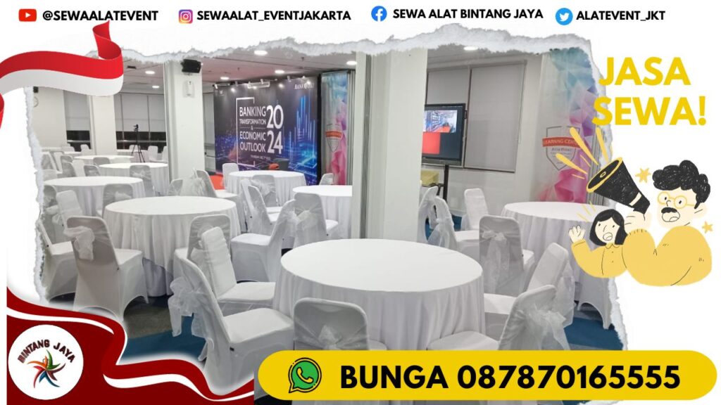 SEWA MEJA BULAT PROMO TAHUN BARU SIAP KIRIM AREA JABODETABEK 