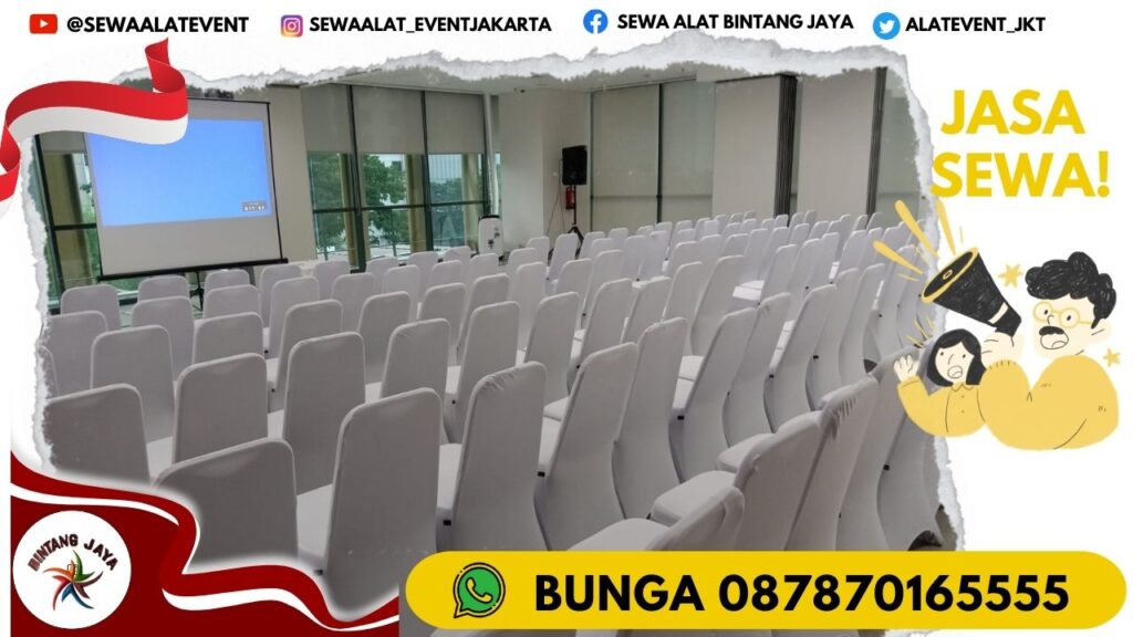 TEMPAT SEWA KURSI FUTURA KUALITAS PREMIUM COVER PUTIH SIAP KIRIM PONDOK AREN TANGSEL