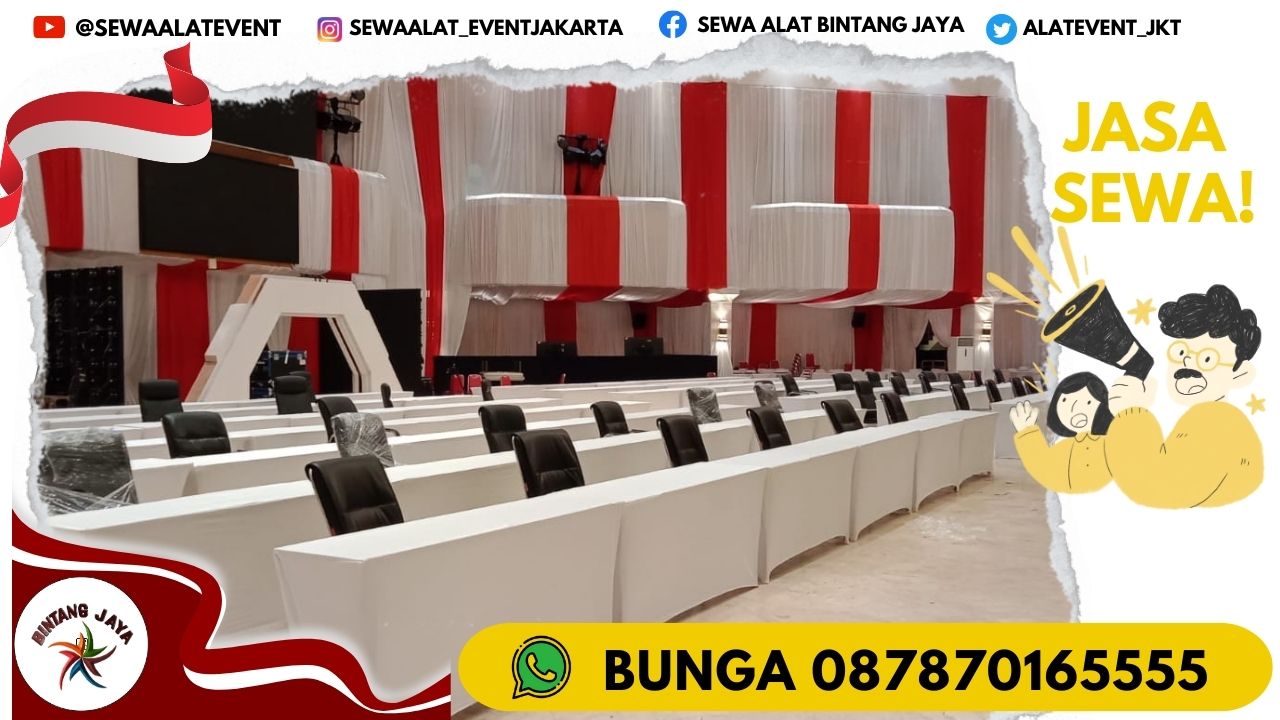 SEWA MEJA IBM HPL COVER KETAT AREA SENEN JAKARTA PUSAT