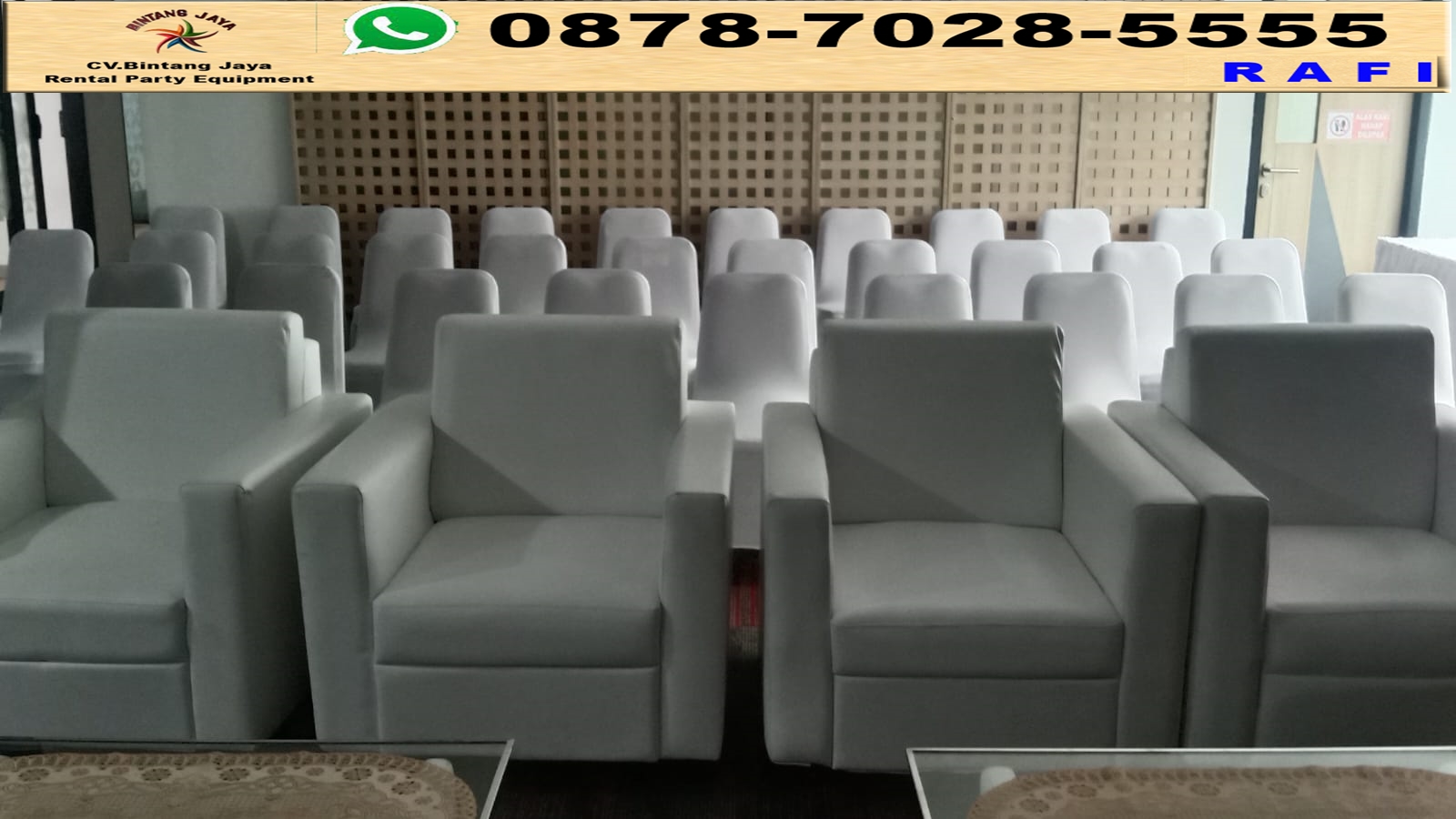 Layanan Sewa Sofa Kotak Event Di Gedung Telkom Kebon Sirih Jakpus