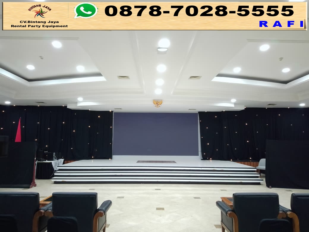 Rental Black Curtain Dan Lampu Starlight Di Peruri Karawang Timur
