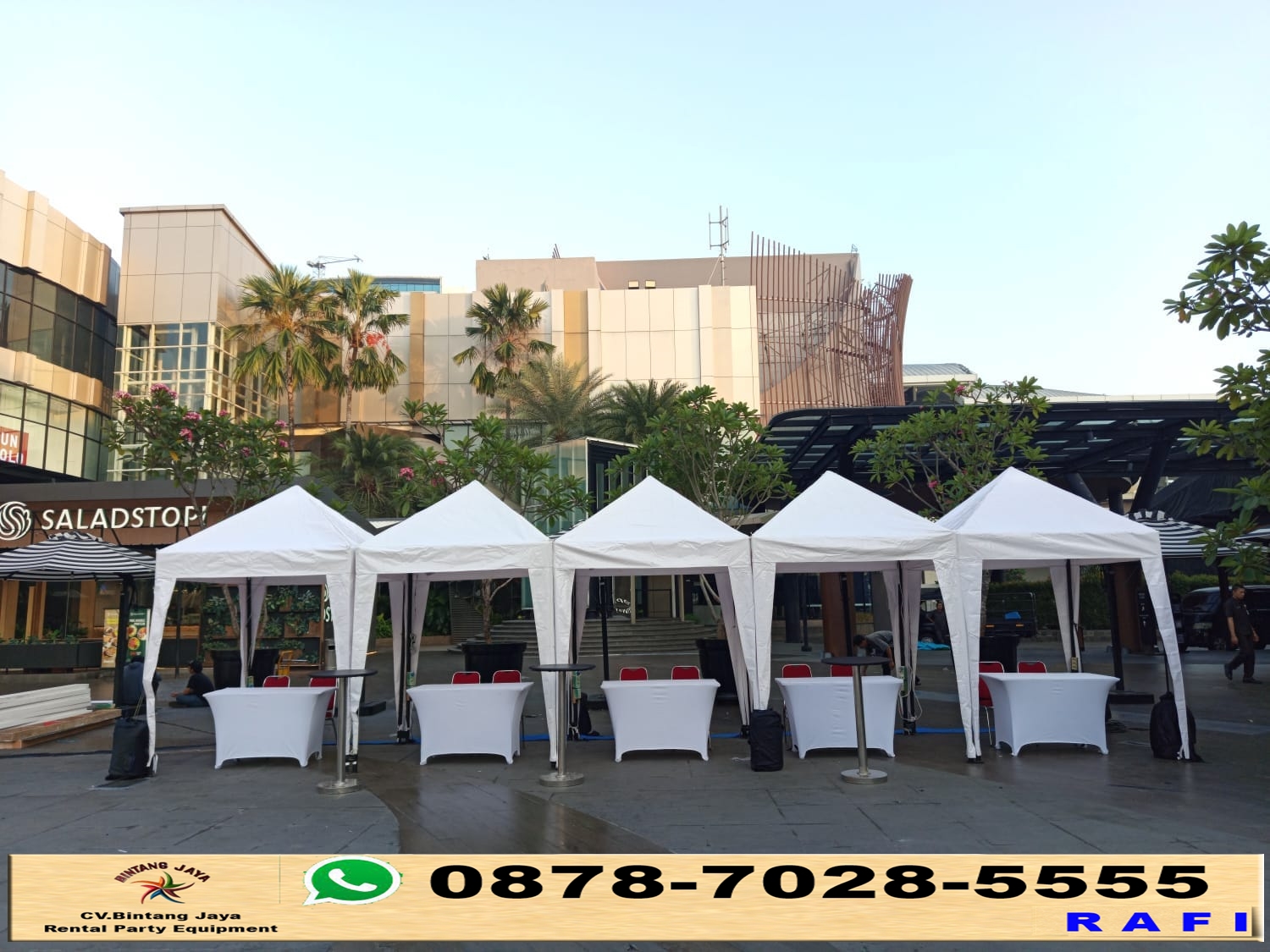 Rental Tenda Bazar Putih Jakarta