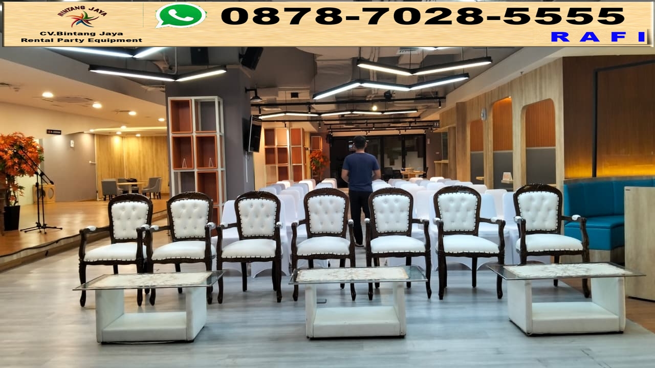 Sewa Arm Chairs VIP Event Menara Bappenas JL.HR Rasuna Said