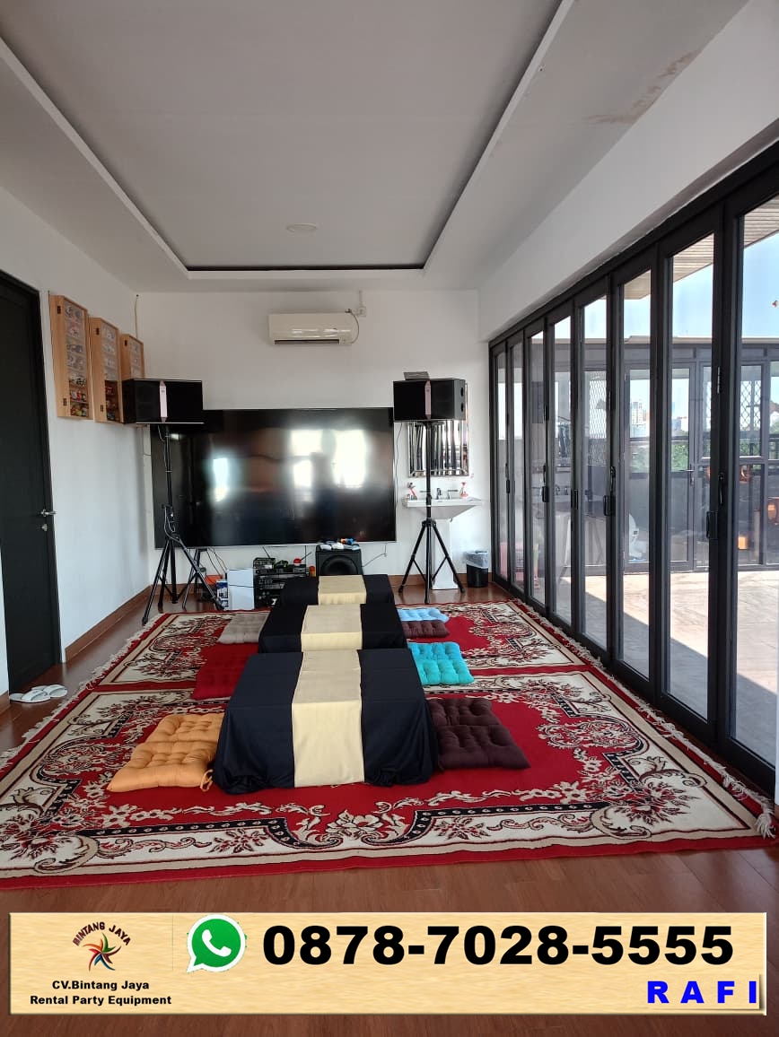 Sewa Karpet Permadani + Meja Lesehan + Bantal Lesehan Jakarta