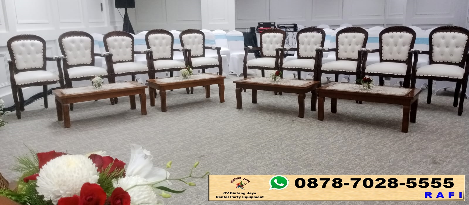 Sewa Kursi Arm Chairs Atau Kursi Vip Kayu Jakarta