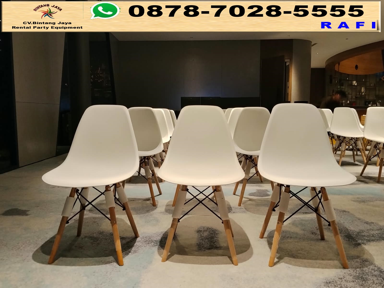 Sewa Kursi Scaramble, Meja Bar Dan Podium Acrylic Jakarta 0878-7028-5555