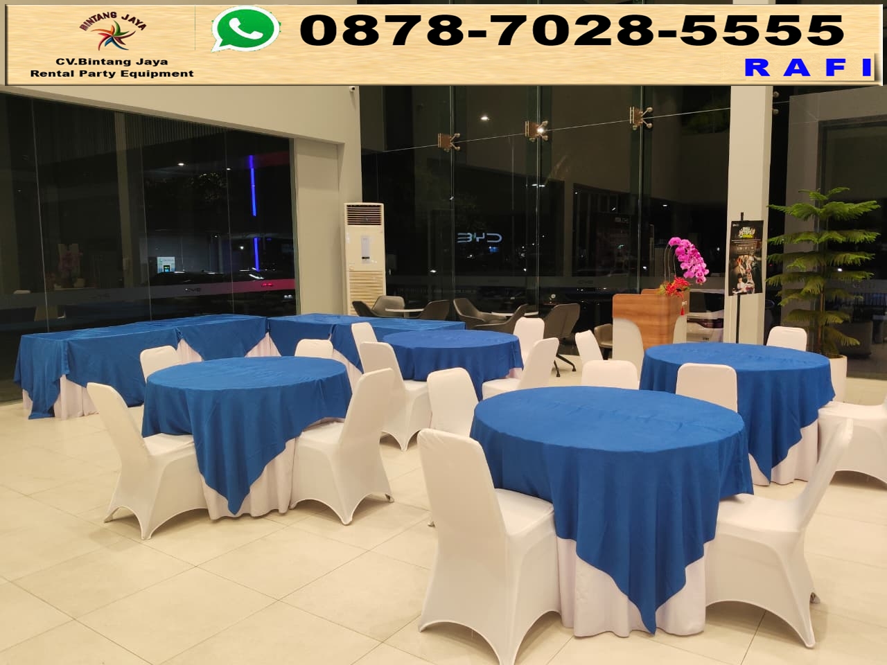 Sewa Round Table Set Kursi Dan Tiang Antri Jaksel 0878-7028-5555