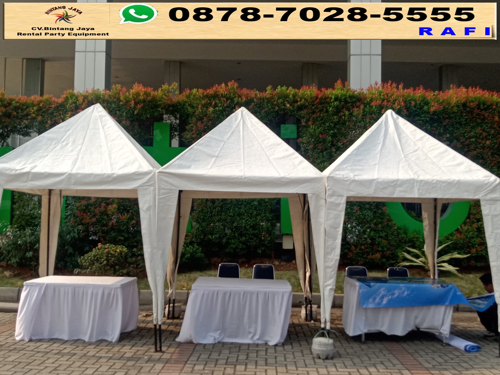 Gudang Sewa Tenda Cafe Ukuran Sedang Di Tangerang 0878-7028-5555