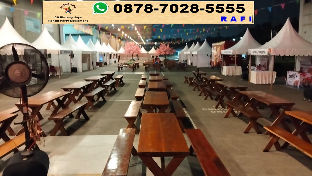 Sewa Meja Kursi Taman, Tenda sarnafil, Meja Kotak Dan Kursi Jakarta