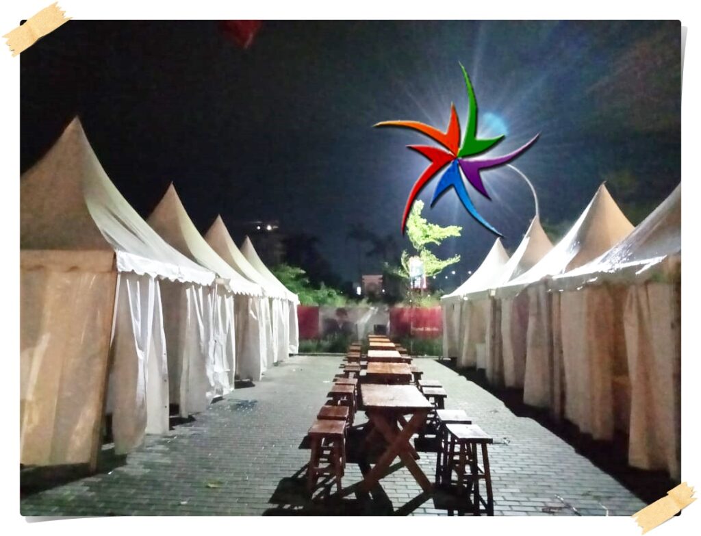 Tenda Kerucut Untuk Bazar Ramadhan Sewa Puluhan Unit