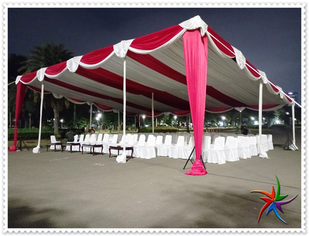 Sewa Tenda Plafon dan Kursi Futura Cover Rumbai