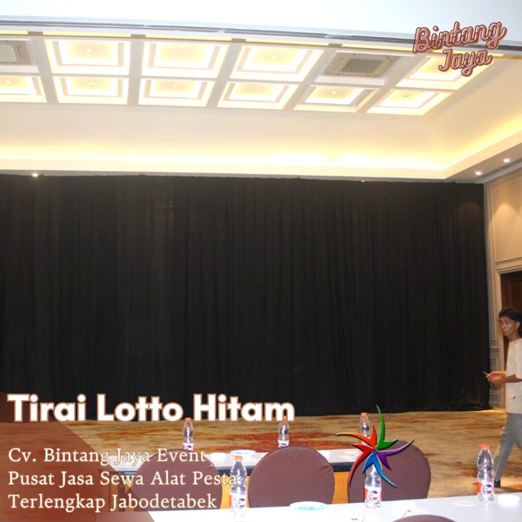 Sewa Tirai Lotto Hitam Daerah Jakarta Selatan