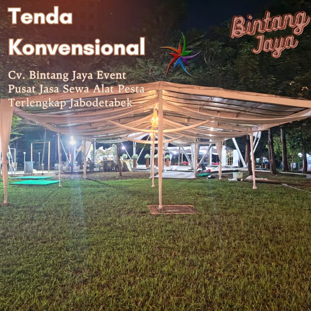 Sewa Tenda Konvensional Transparan Di Cipondoh Tangerang