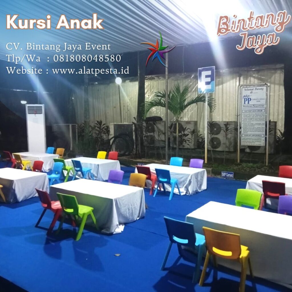 Sewa Kursi Anak Plastik Warna Warni Kota Bogor