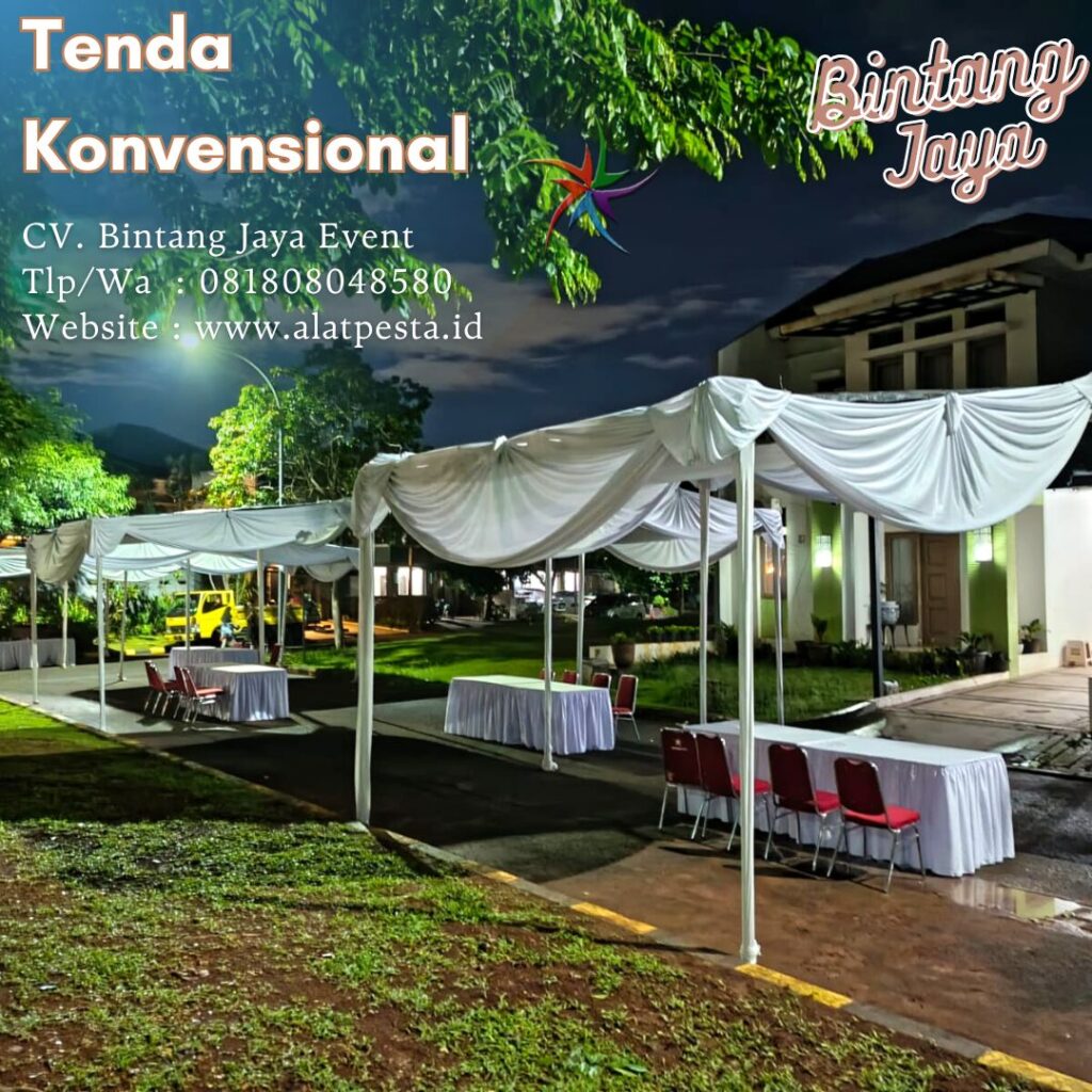 Sewa Tenda Konvensional 2x10 Wilayah Babakancikao Purwakarta