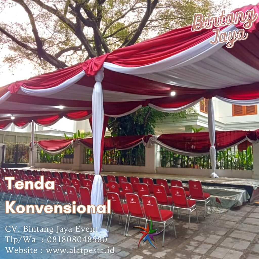Sewa Tenda Konvensional Dekorasi Serut Plered Purwakarta