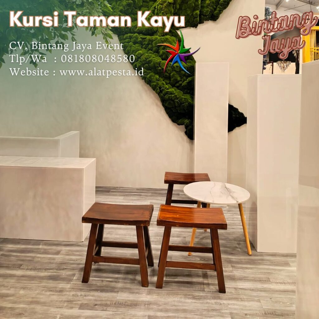 Sewa Kursi Taman Kayu Single Siap Kirim Cijeruk Bogor