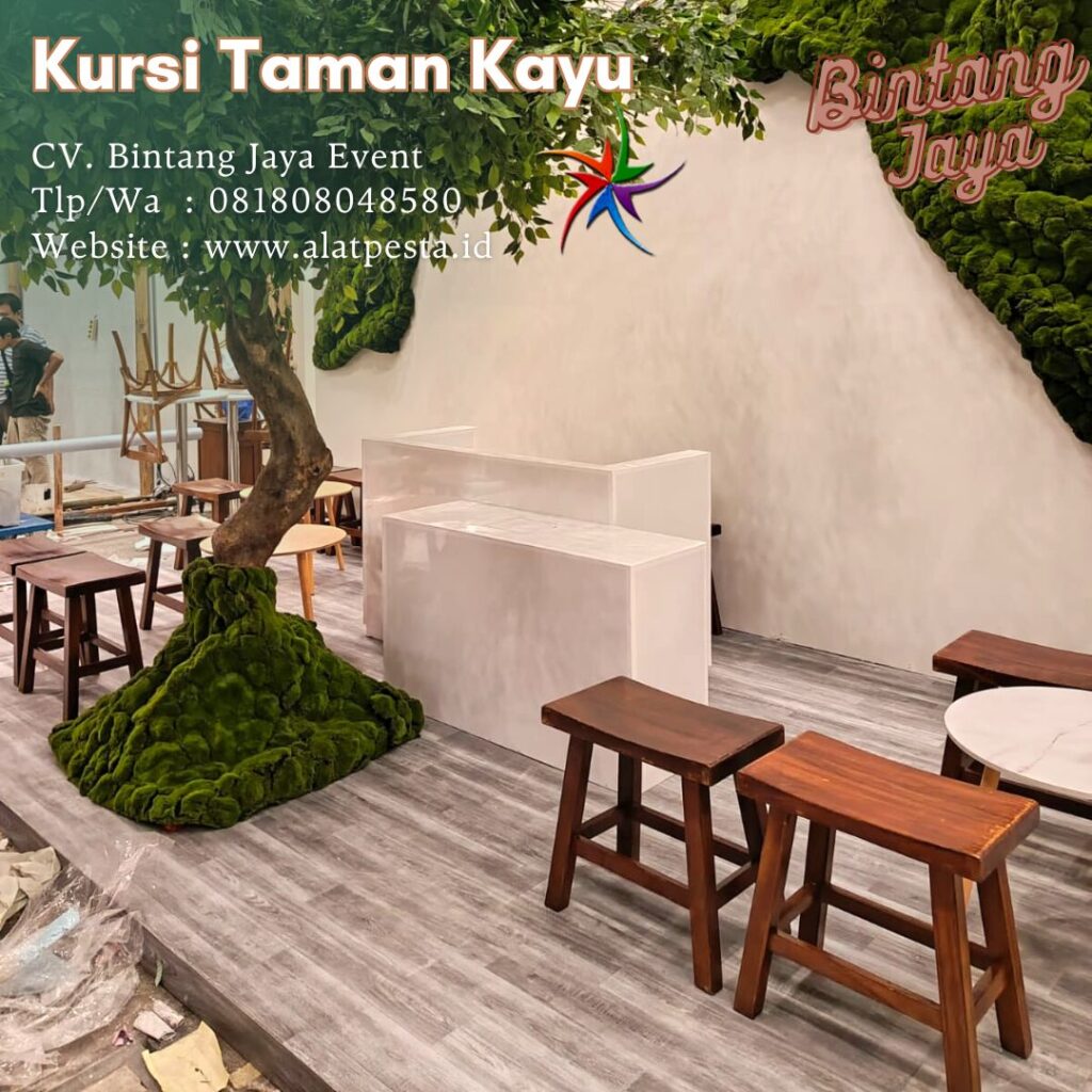 Sewa Kursi Taman Kayu Single Siap Kirim Cijeruk Bogor