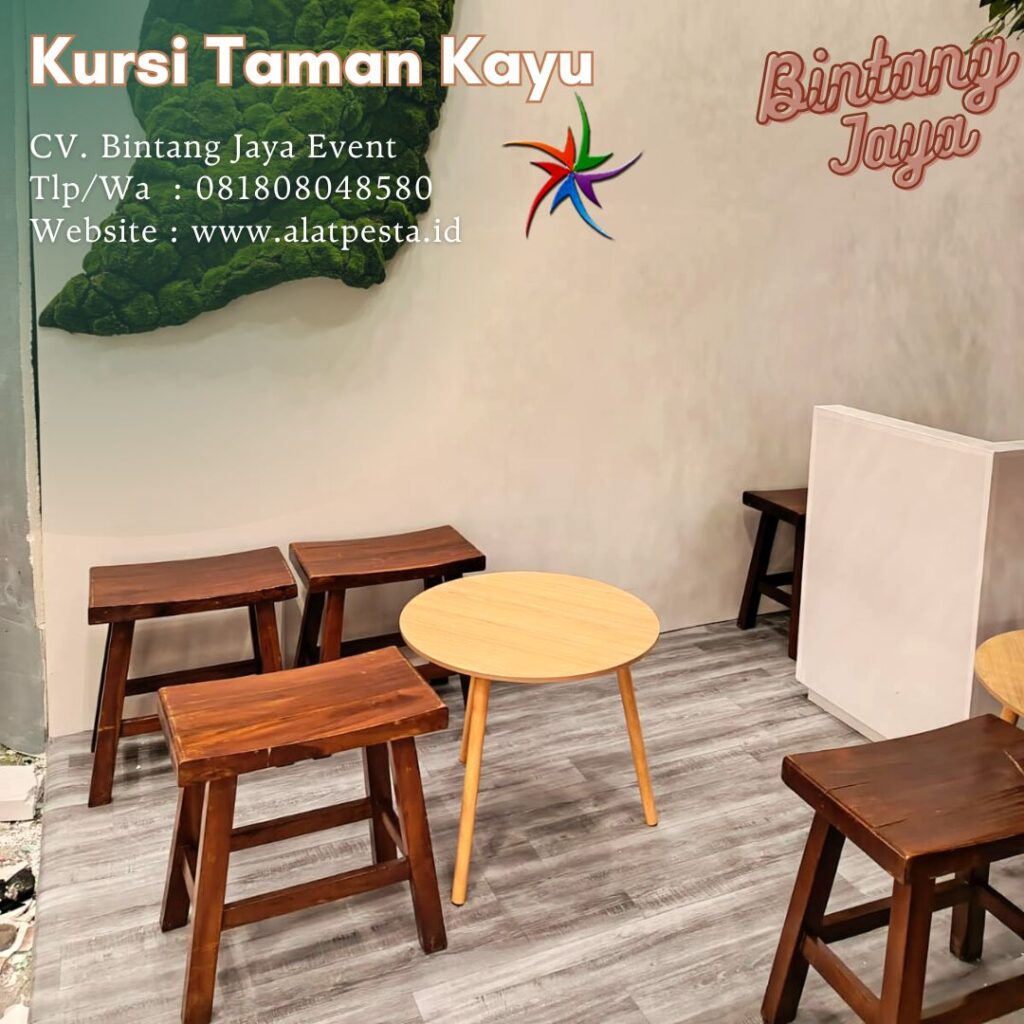 Sewa Kursi Taman Kayu Single Siap Kirim Cijeruk Bogor