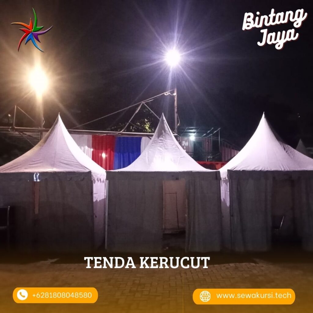 Sewa Tenda Kerucut Sarnafil Siap Kirim Wilayah Jakarta Utara