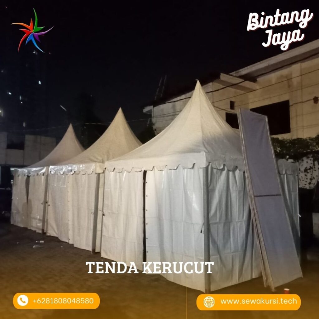 Sewa Tenda Kerucut Sarnafil Siap Kirim Wilayah Jakarta Utara