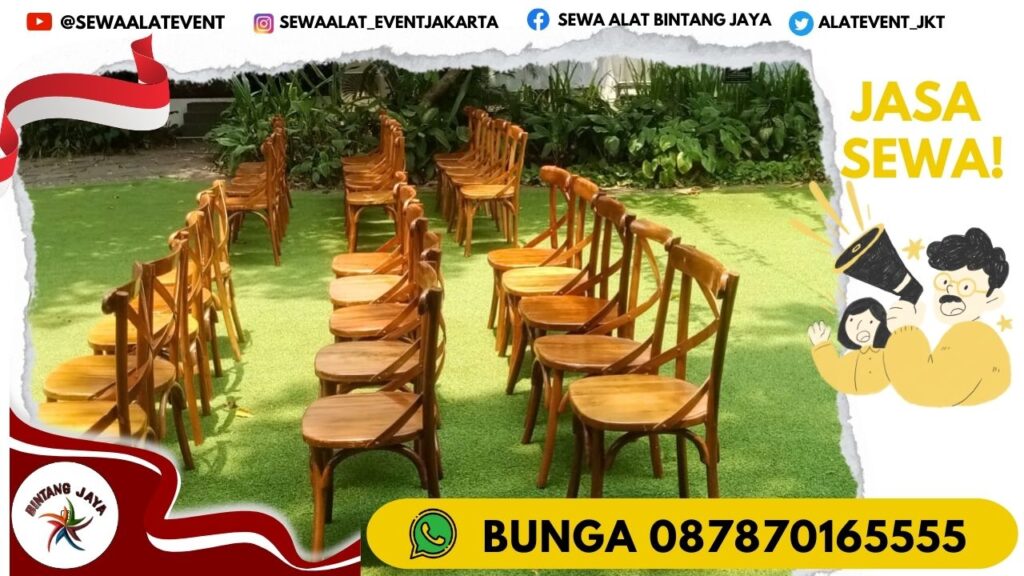 LAYANAN SEWA CROSS BACK CHAIRS JAKARTA