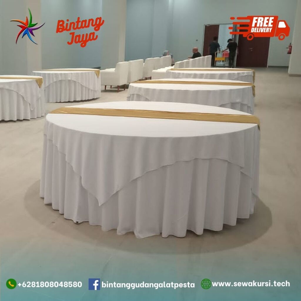 Sewa Meja Jumbo Bundar Diameter 220 Jakarta Free Ongkir