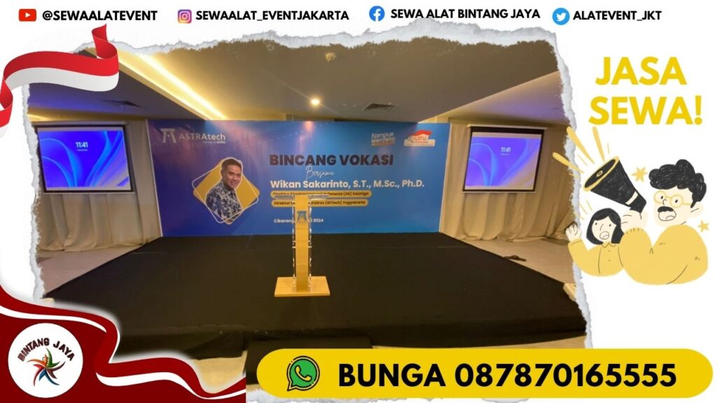 SEWA PODIUM ACRYLIC DAN SATINLESS JAKARTA