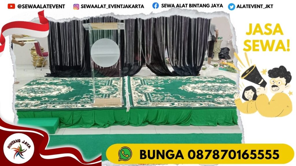 SEWA PODIUM ACRYLIC DAN SATINLESS JAKARTA