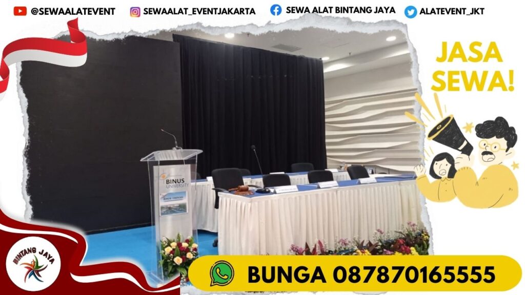 SEWA PODIUM ACRYLIC DAN SATINLESS JAKARTA