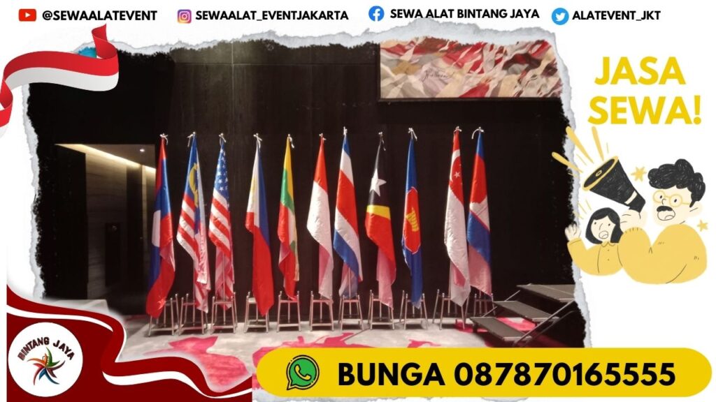 SEWA TIANG BENDERA STAINLESS ELEGANT JAKARTA